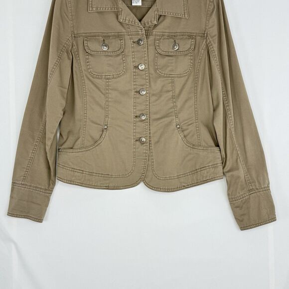 Live a Little LAL Denim Jean Jacket, Women Size M Brown Button Cotton - Picture 7 of 16